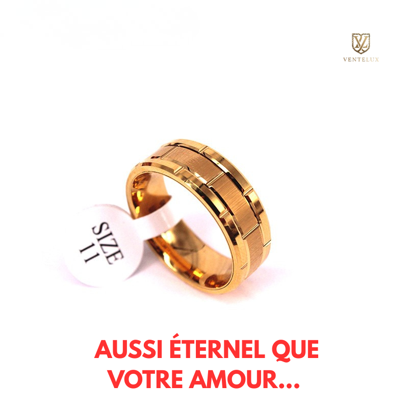 BAGUES EN TUNGSTÈNE UNISEXE - AUSSI ÉTERNEL QUE VOTRE AMOUR
