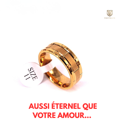 BAGUES EN TUNGSTÈNE UNISEXE - AUSSI ÉTERNEL QUE VOTRE AMOUR
