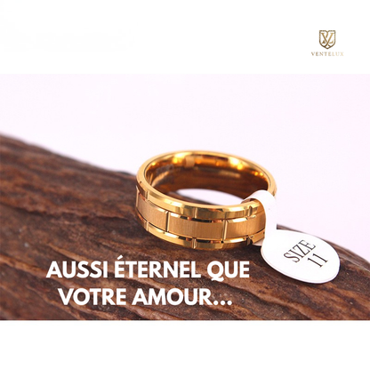 BAGUES EN TUNGSTÈNE UNISEXE - AUSSI ÉTERNEL QUE VOTRE AMOUR