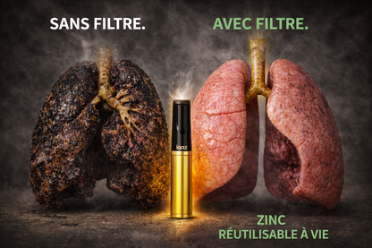 FILTRE À CIGARETTE EN ZINC – PROTÉGEZ VOS POUMONS À VIE !