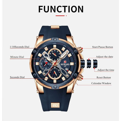 MONTRE CHRONOGRAPHE HOMME REWARD VIP – ÉDITION SPÉCIALE ARMY STYLE