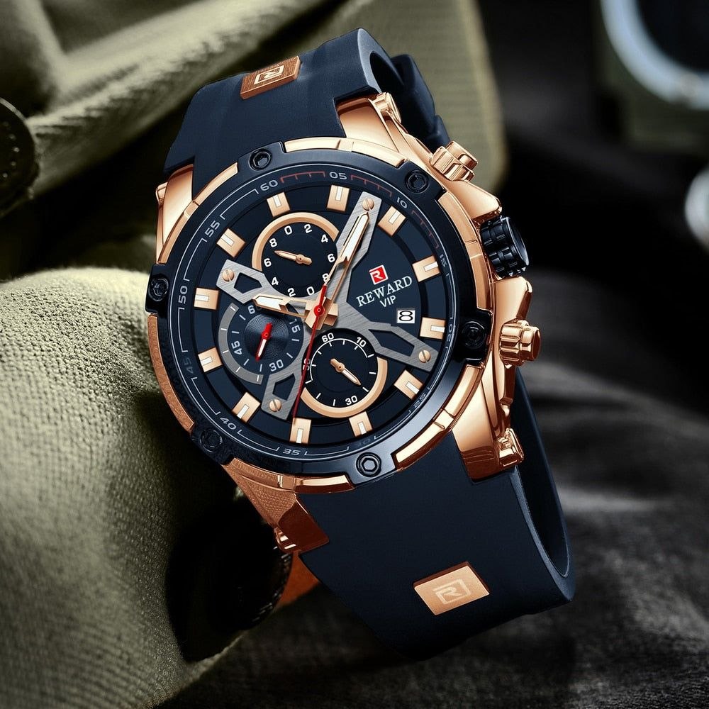 MONTRE CHRONOGRAPHE HOMME REWARD VIP – ÉDITION SPÉCIALE ARMY STYLE